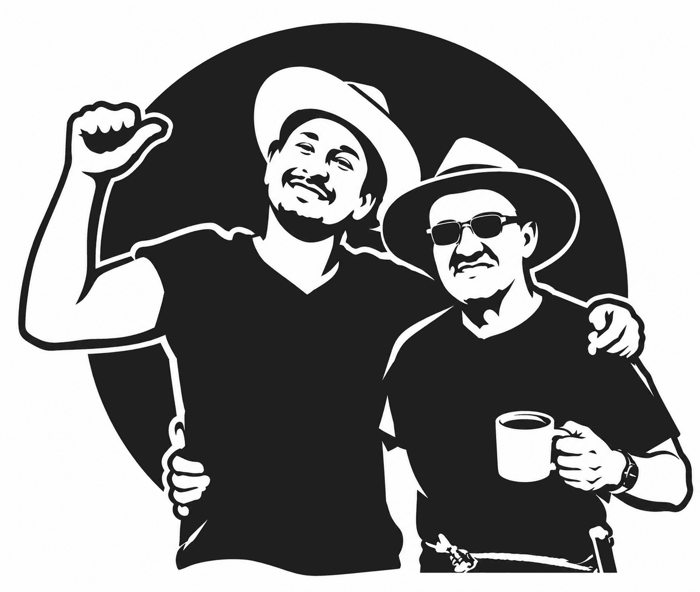 Gabriel padre y Gabriel hijo, fundadores de CTC